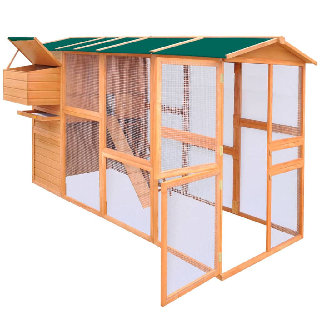 Vidaxl Chicken Coop 295x163x170 cm træ