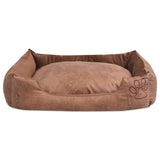 Vidaxl Hundebettkissen PU-Art Ledergröße M Beige