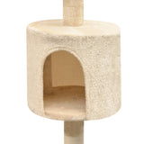 Vidaxl Cat Stracing Post avec sisal Scratch Posts 125 cm beige