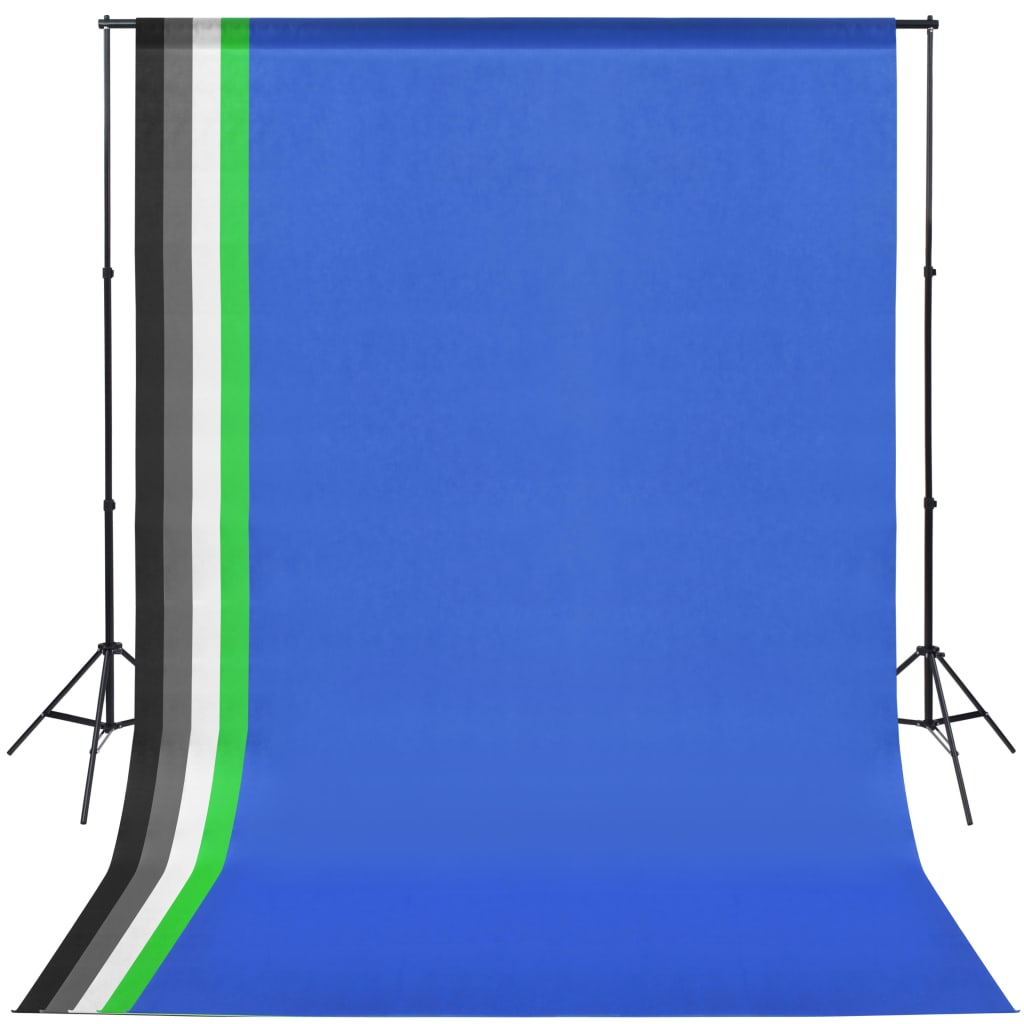 Vidaxl Photo Studio -Set mit 5 Hintergründen und einstellbarem Rahmen