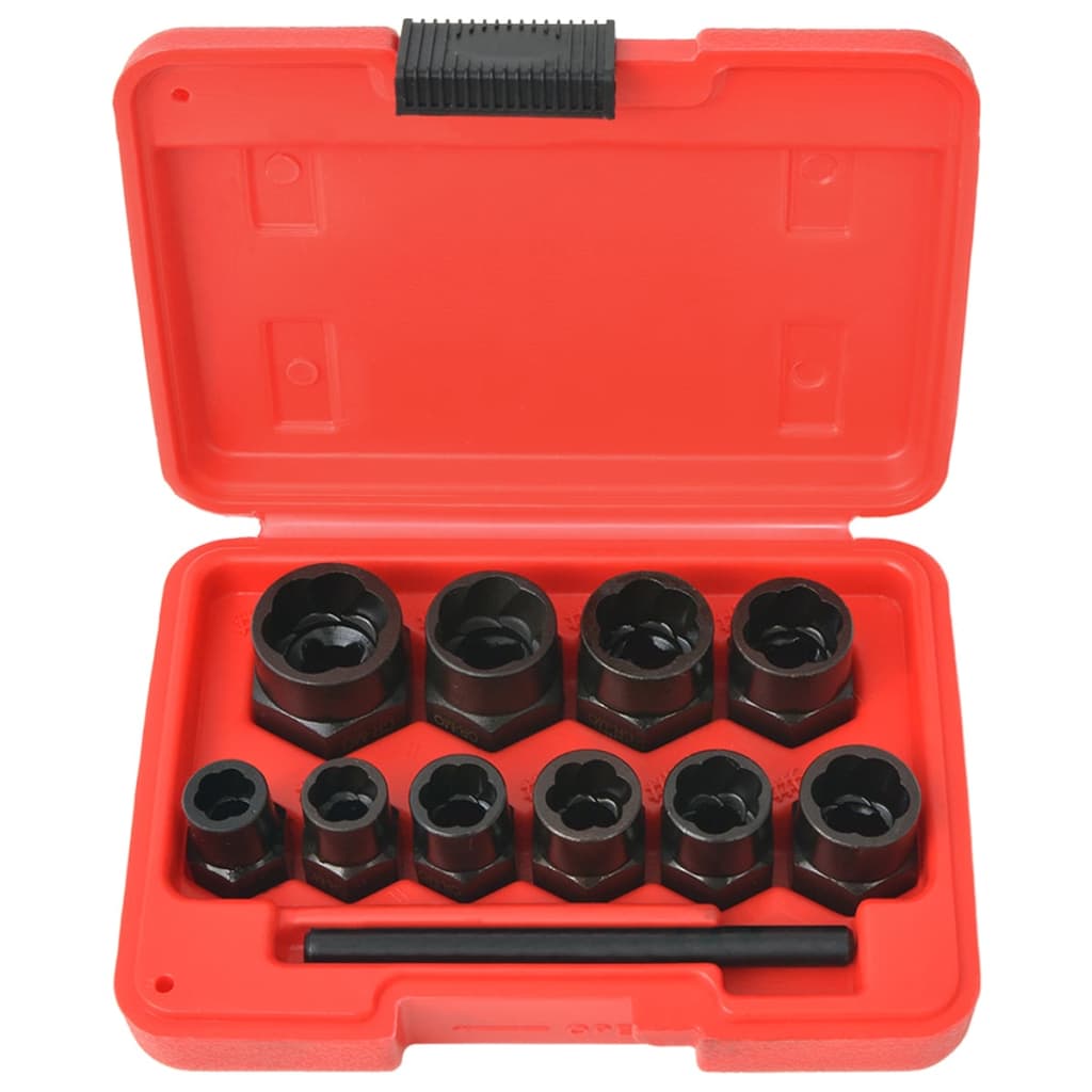 Vidaxl bolt removal set 11-piece steel