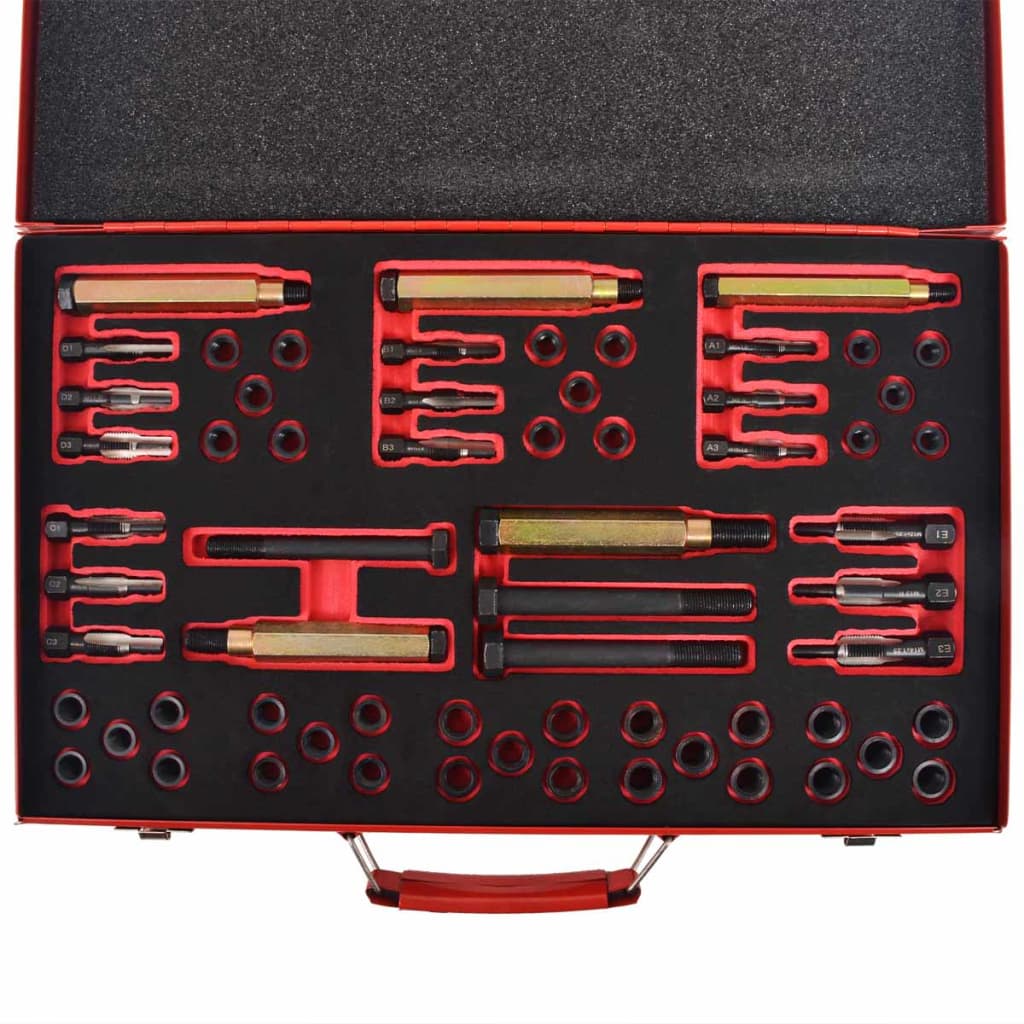 Vidaxl glowa plug wire repair set M8 M9 M10 M12 63-piece