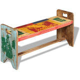 Vidaxl bank 100x30x50 cm massief gerecycled hout