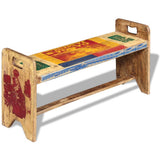 Vidaxl bank 100x30x50 cm massief gerecycled hout