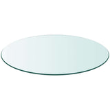 Vidaxl tafelblad van gehard glas 400 mm rond