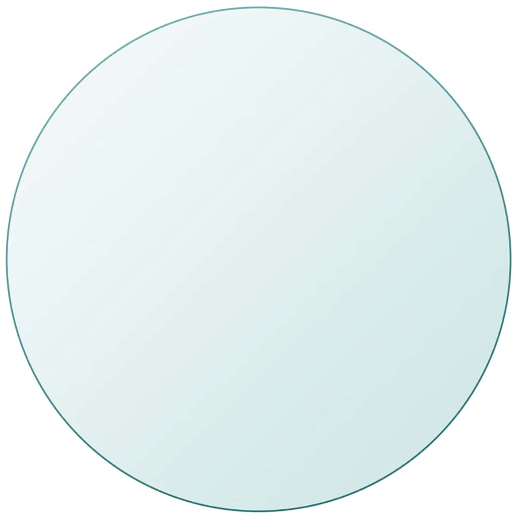 Vidaxl tafelblad van gehard glas 600 mm rond