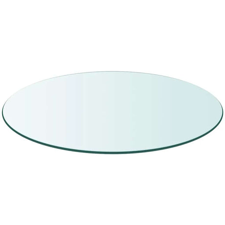 Vidaxl tafelblad van gehard glas 600 mm rond