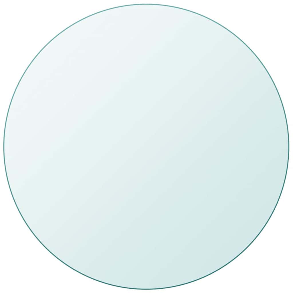Vidaxl tafelblad van gehard glas 700 mm rond