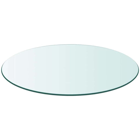 Vidaxl tafelblad van gehard glas 700 mm rond