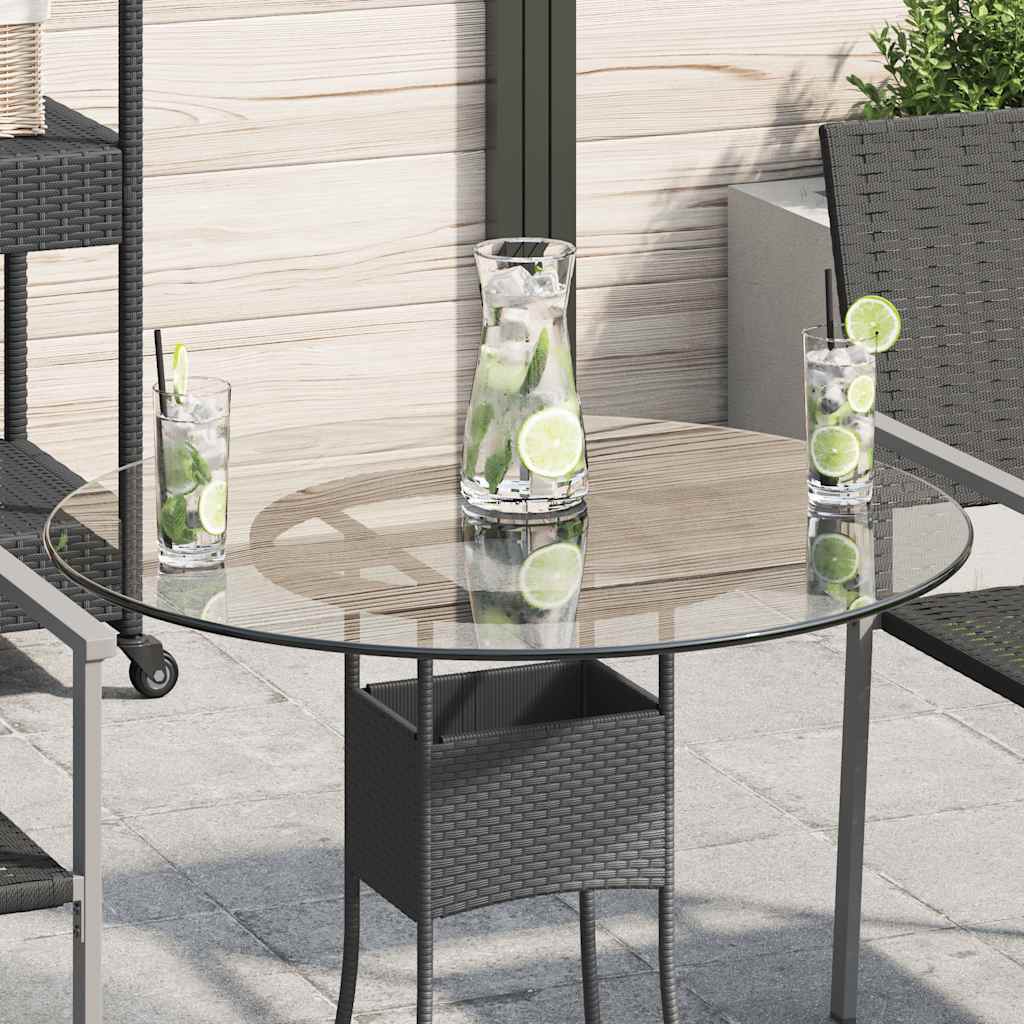 Vidaxl tafelblad van gehard glas 700 mm rond