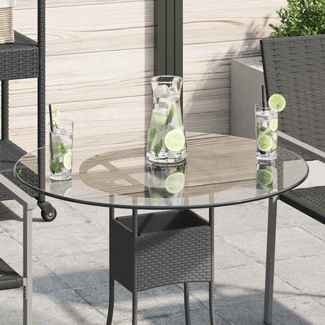 Vidaxl tafelblad van gehard glas 700 mm rond