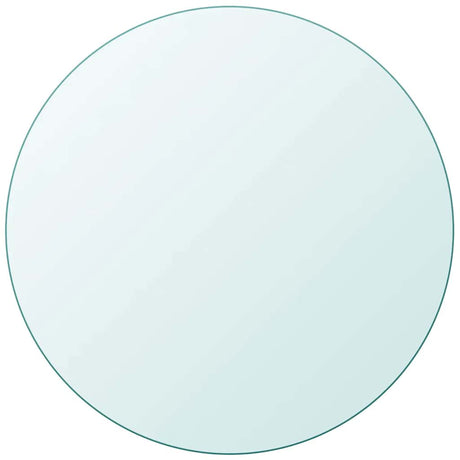 Vidaxl tafelblad van gehard glas 800 mm rond