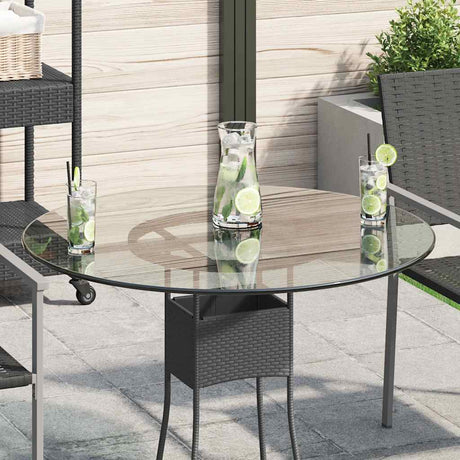 Vidaxl tafelblad van gehard glas 800 mm rond