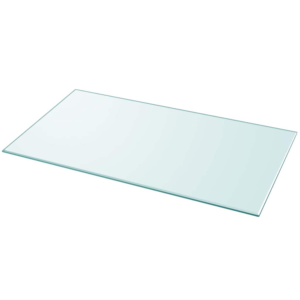 Vidaxl tafelblad van gehard glas 1200x650 mm rechthoekig