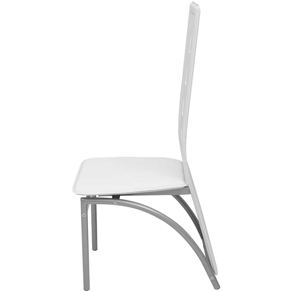 Vidaxl eetkamerstoelen 4 st kunstleer wit
