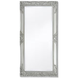 Vidaxl Wall Mirror Baroque 100 x 50 cm stříbro