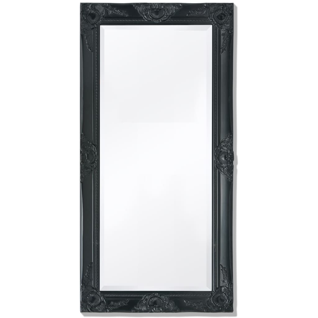 Vidaxl Wall Mirror Baroque 100 x 50 cm černá