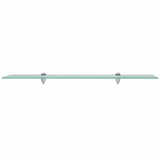 Vidaxl zwevend schap 80x10 cm 8 mm glas