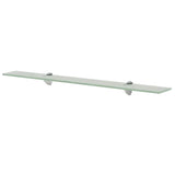 Vidaxl zwevend schap 80x20 cm 8 mm glas