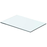 Vidaxl wandschap transparant 40x20 cm glas
