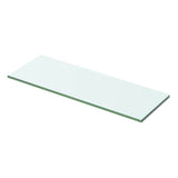 Vidaxl wandschap transparant 50x12 cm glas