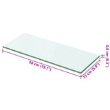 Vidaxl wandschap transparant 50x15 cm glas