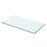 Vidaxl wandschap transparant 50x20 cm glas