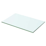 Vidaxl wandschap transparant 50x25 cm glas