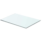 Vidaxl wandschap transparant 50x30 cm glas