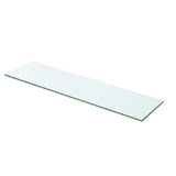 Vidaxl wandschap transparant 60x12 cm glas
