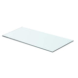 Vidaxl wandschap transparant 60x25 cm glas