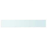 Vidaxl wandschap transparant 80x12 cm glas