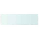 Vidaxl wandschap transparant 80x25 cm glas