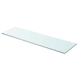 Vidaxl wandschap transparant 90x25 cm glas