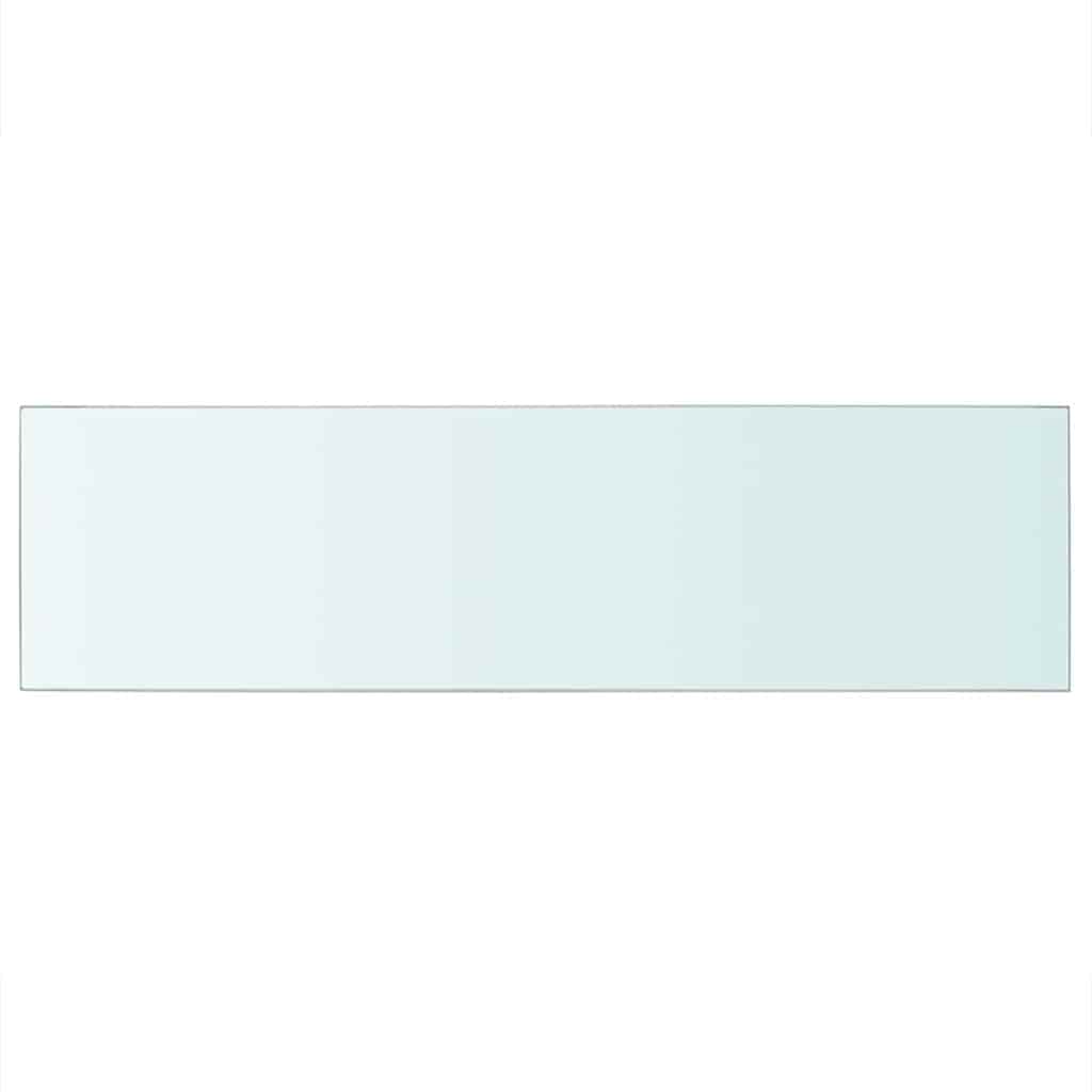 Vidaxl wandschap transparant 90x25 cm glas