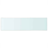 Vidaxl wandschap transparant 90x25 cm glas