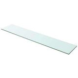 Vidaxl wandschap transparant 100x20 cm glas