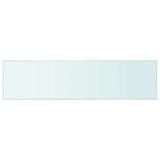 Vidaxl wandschap transparant 100x25 cm glas