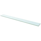 Vidaxl wandschap transparant 110x12 cm glas