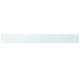 Vidaxl wandschap transparant 110x12 cm glas