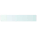 Vidaxl wandschap transparant 110x20 cm glas
