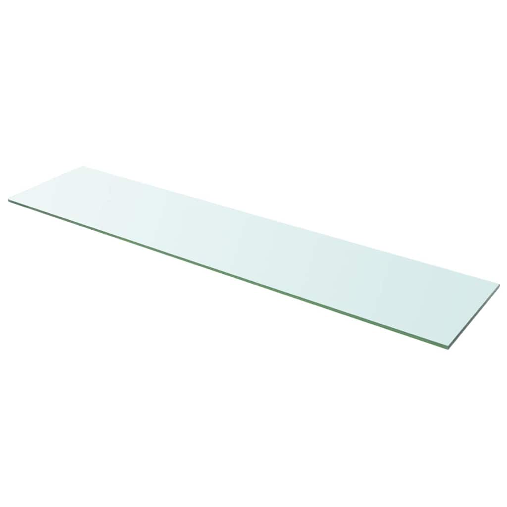 Vidaxl wandschap transparant 110x25 cm glas