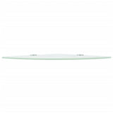 Vidaxl hoekschap met chromen dragers 25x25 cm glas wit