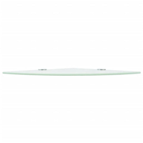 Vidaxl hoekschap met chromen dragers 25x25 cm glas wit