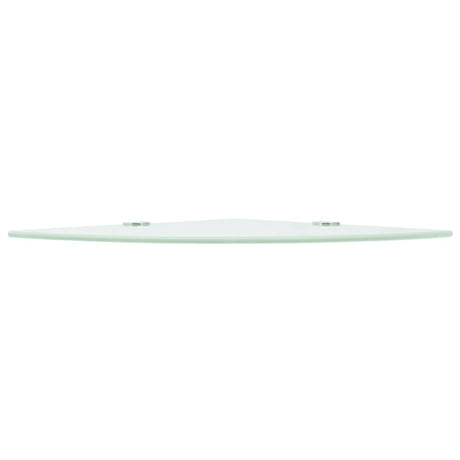 Vidaxl hoekschap met chromen dragers wit 35x35 cm glas