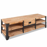 Vidaxl tv-meubel 140x40x45 cm massief acaciahout