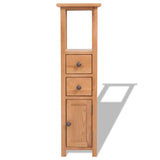Vidaxl hoekkast 26x26x94 cm massief eikenhout