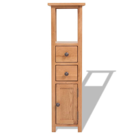 Vidaxl hoekkast 26x26x94 cm massief eikenhout