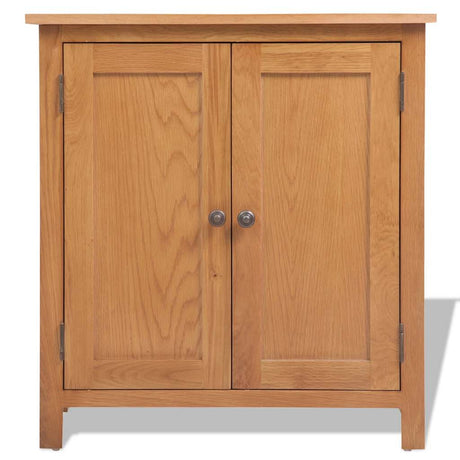 Vidaxl dressoir 70x35x75 cm massief eikenhout