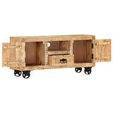 Vidaxl tv-meubel 110x30x50 cm ruw mangohout